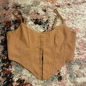 Corduroy corset